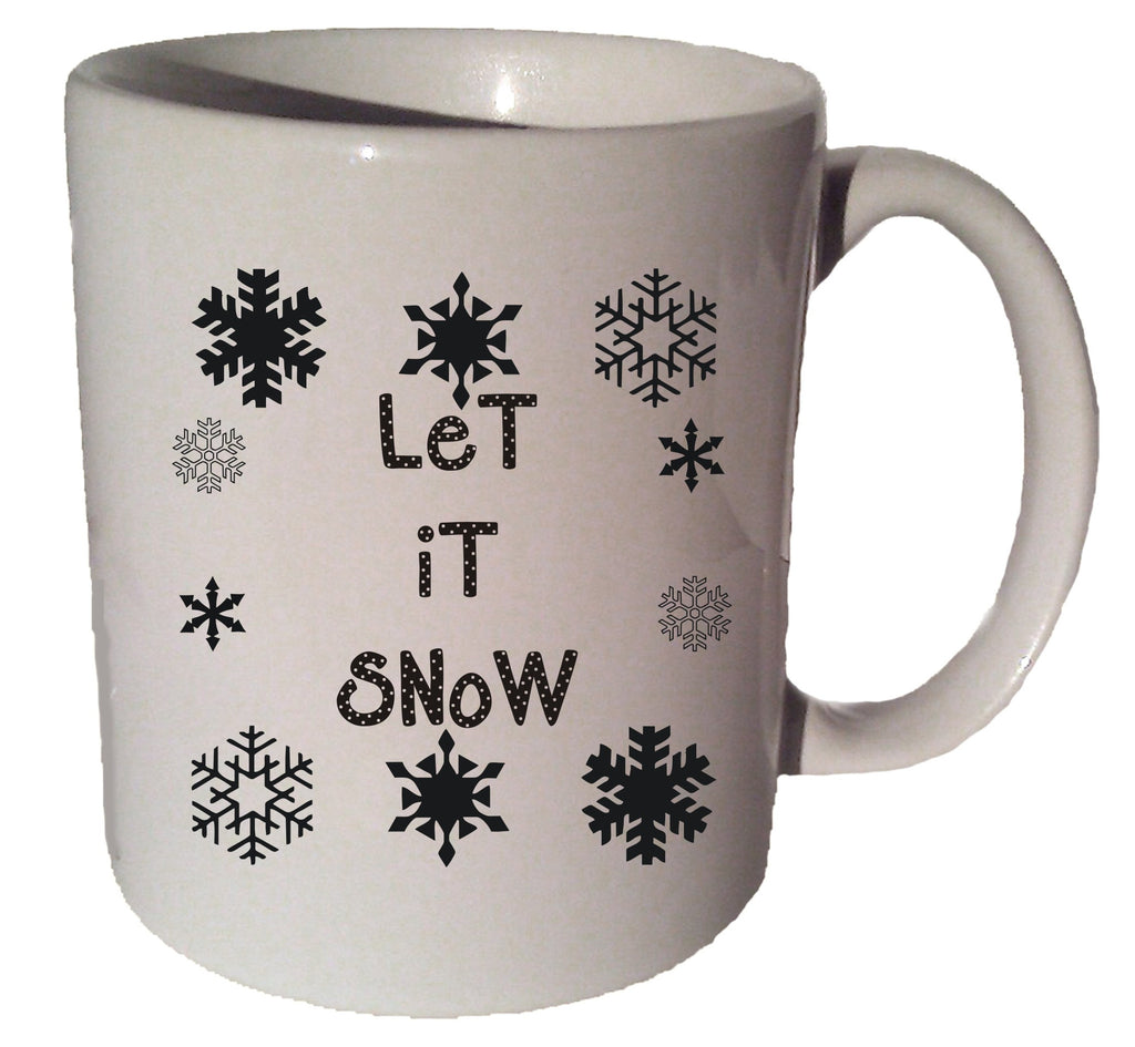 LET IT SNOW quote 11 oz coffee tea mug