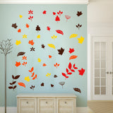 Fall Leaves Leafs Vinyl Stickers Wall Decals