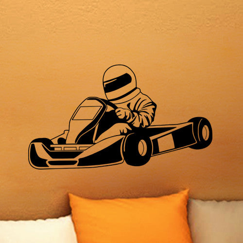 Kart Racer Vinyl Decal Wall Decor Art Sticker