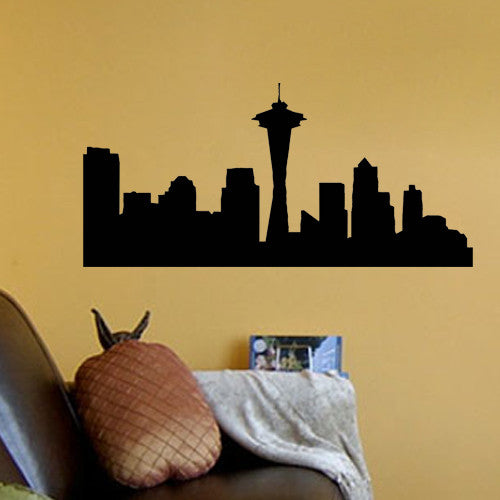 Seattle Skyline Vinyl Decal Wall Decor Art Sticker